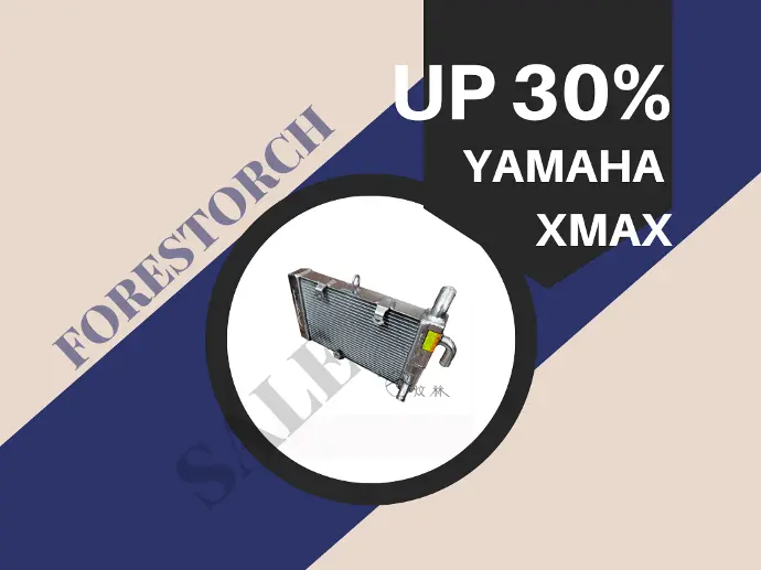 【炆林】YAMAHA 三葉 XMAX 300 改裝 全鋁加厚加大水箱 水冷散熱器